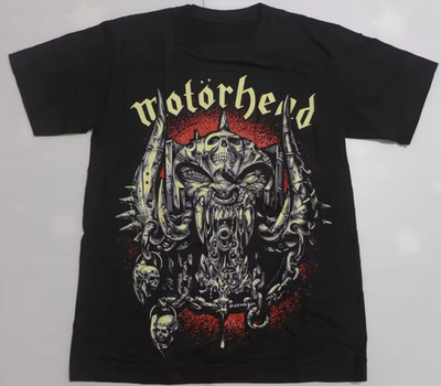 Motorhead Cotton Black T-Shirt   Iconic Heavy Metal Band Rock Punk Style