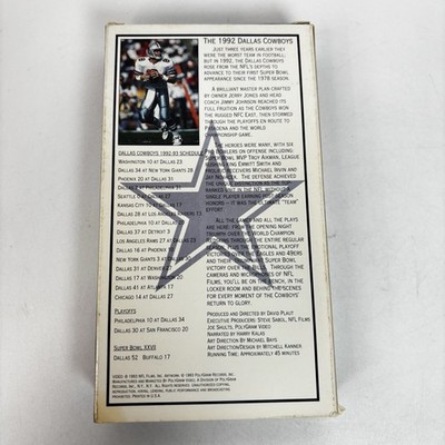 1992 Superbowl XXVII Champions Dallas Cowboys VHS Emmitt Smith