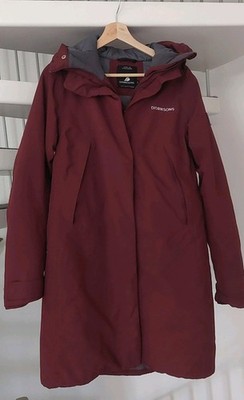 Didriksons Parka Nadine Jacke Damen Gr. 38 Wasserdicht Weinrot