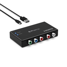 Component to HDMI Converter Adapter - 1080P YPbPr RGB  Audio for HDTV