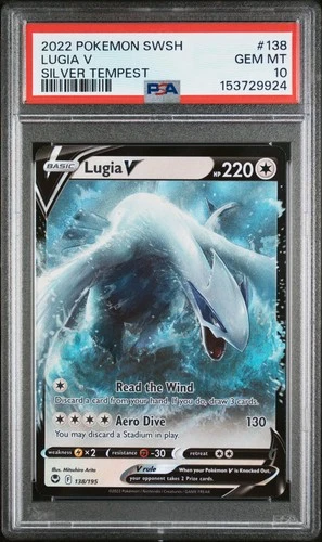 2022 Pokemon Sword & Shield Silver Tempest #138 Lugia V PSA10