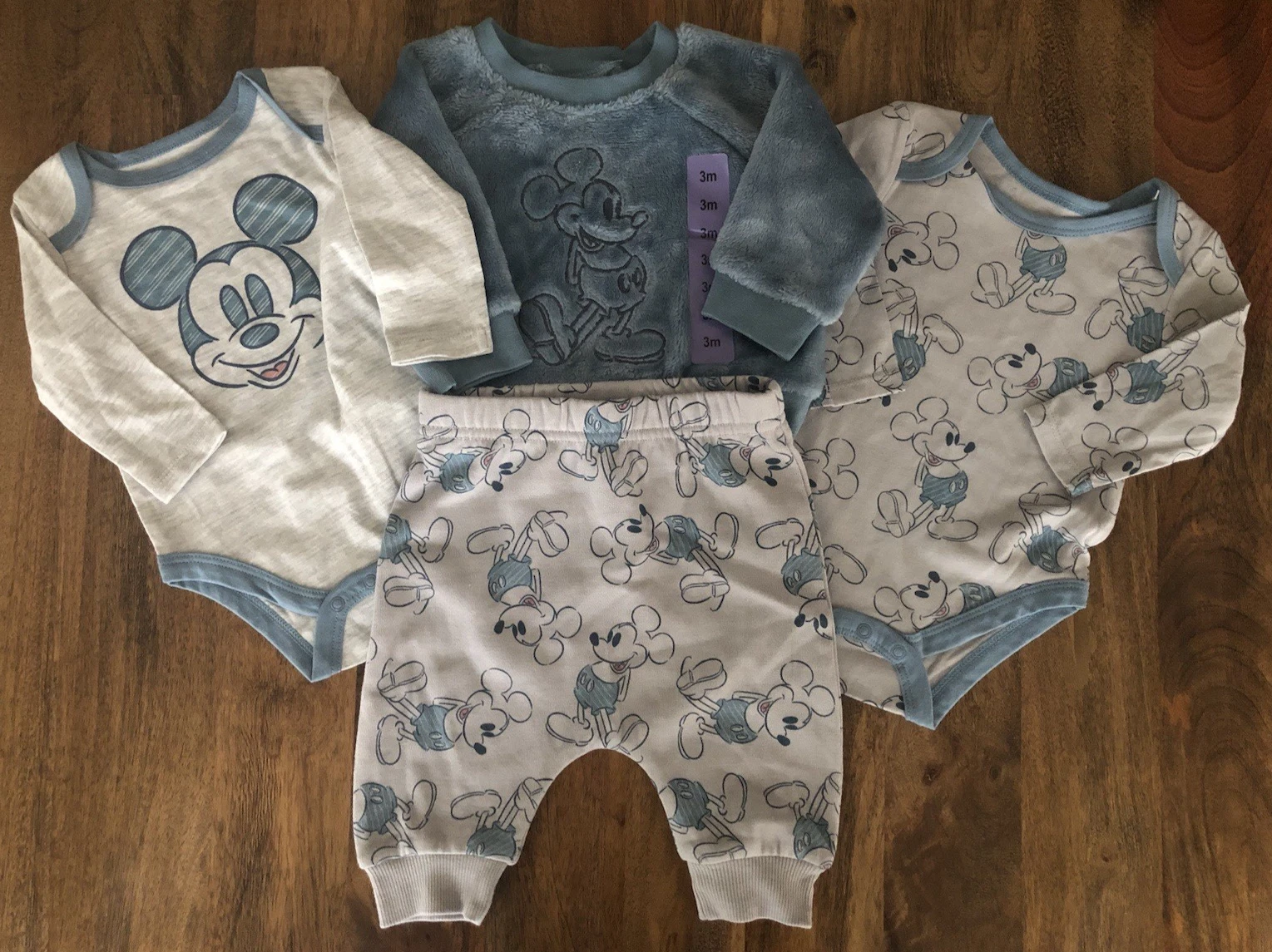 Disney Baby Mickey Mouse Character 4-piece Clothing Set, size 3 months - NWT