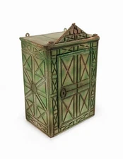 Mid Century Wooden Box Wall Hanging Shelf Outsider Art Medicine Cabinet Vintage