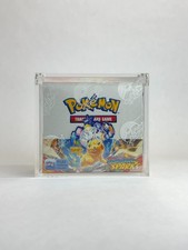 Pok mon Booster Box Acrylic Display Case  UV Protection  Magnetic Lid