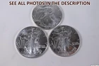 NobleSpirit (LG) DESIRABLE American SILVER Eagle TRIO x 1999 GEM BU