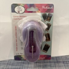 New Packasmile Professional-Quality Corner Necklace Card Punch for Custom Cards
