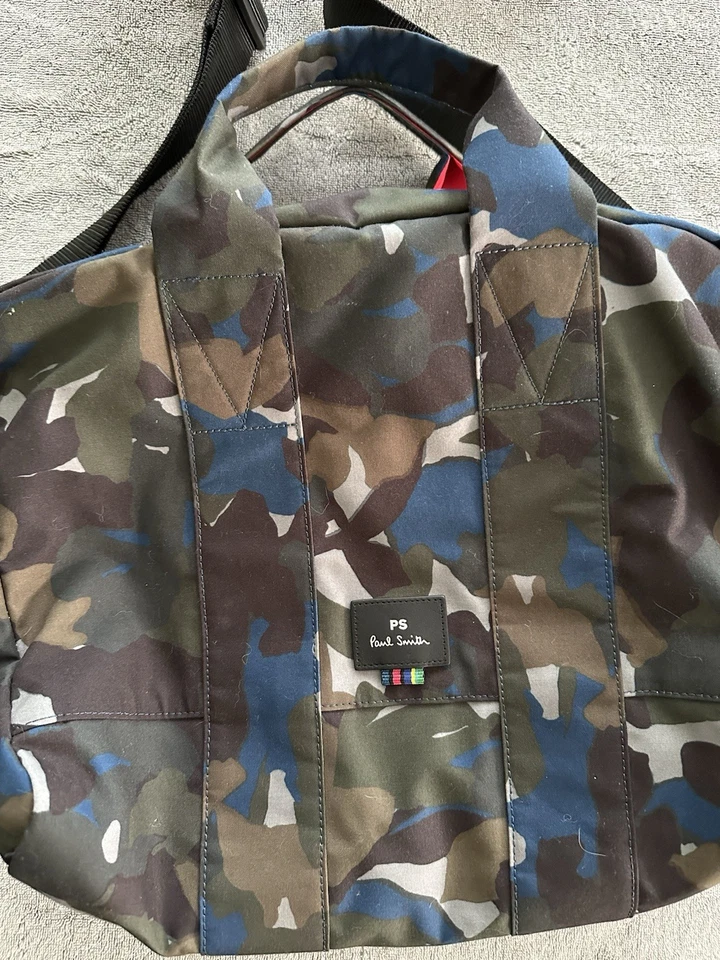 Paul Smith Messenger Bag With Straps Cotton Camouflage Great Condition - RARE! - Image 2 of 4