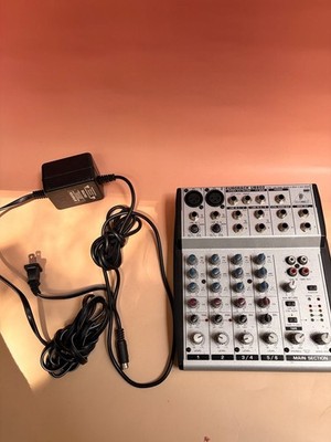 Behringer Eurorack UB802 Ultra-Low Noise 8-Input 2-Bus Mixer with Power Adapter