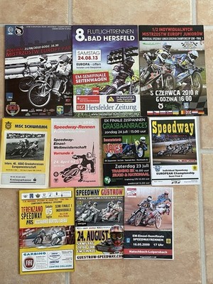 8 Programmhefte Speedway EM WM 1994 - 2016 Güstrow Godzina Natschbach Schwarme