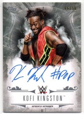 2016 Topps WWE Undisputed Undisputed Autograph Silver Kofi Kingston /50