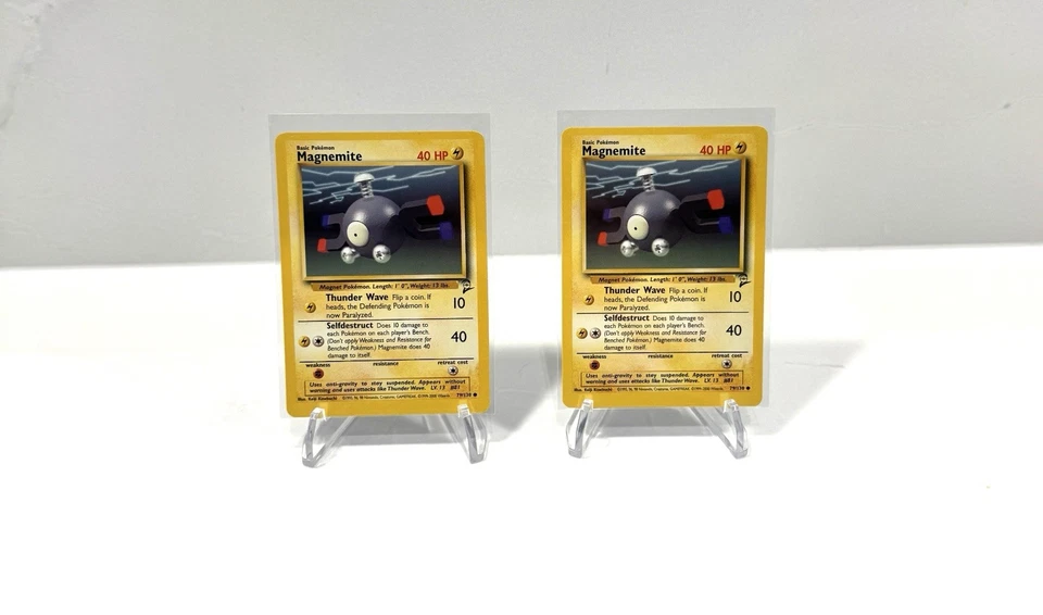 Magnemite - 1999 Base Set 2 - 79/130 Pokemon Card WOTC -* PACK FRESH NEW !* - Image 2 of 3