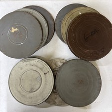 16mm Film Reel Canisters Metal Storage Empty Lot Of 9