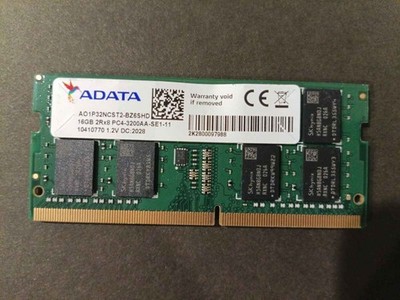 ADATA 16GB DDR4 3200MHz PC4-3200AA 2Rx8 SO-DIMM Laptop Memory