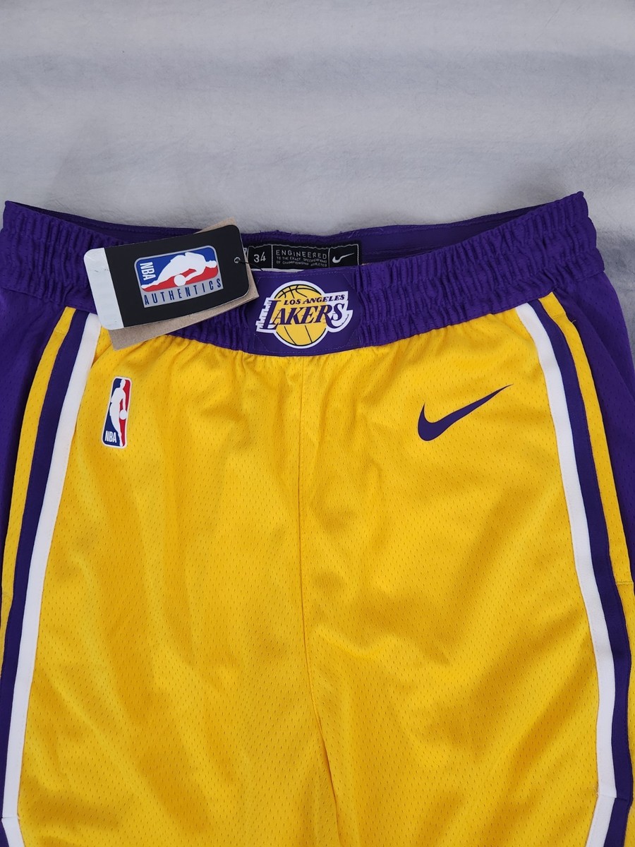 Nike Lakers Icon Edition Swingman Performance Shorts Men's Medium
