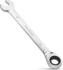 TIGHTSPOT 3/4 Inch Ratchet Wrench with Inch/SAE, Polished Mirror Finish 