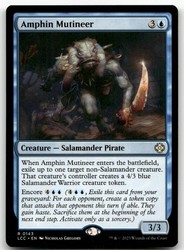 Amphin Mutineer #143 Commander LCC Rare MTG