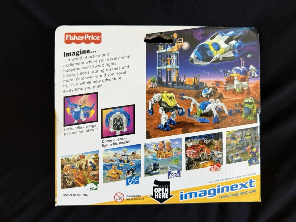 NEW RARE Imaginext Spaceship Helicopter Vehicle Fisher Price Target Exclusive - Image 4 of 4