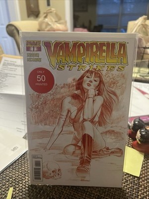 Vampirella Strikes #1 Dynamic Forces Variant  COA LTD 50 W Coa NM HTF RARE
