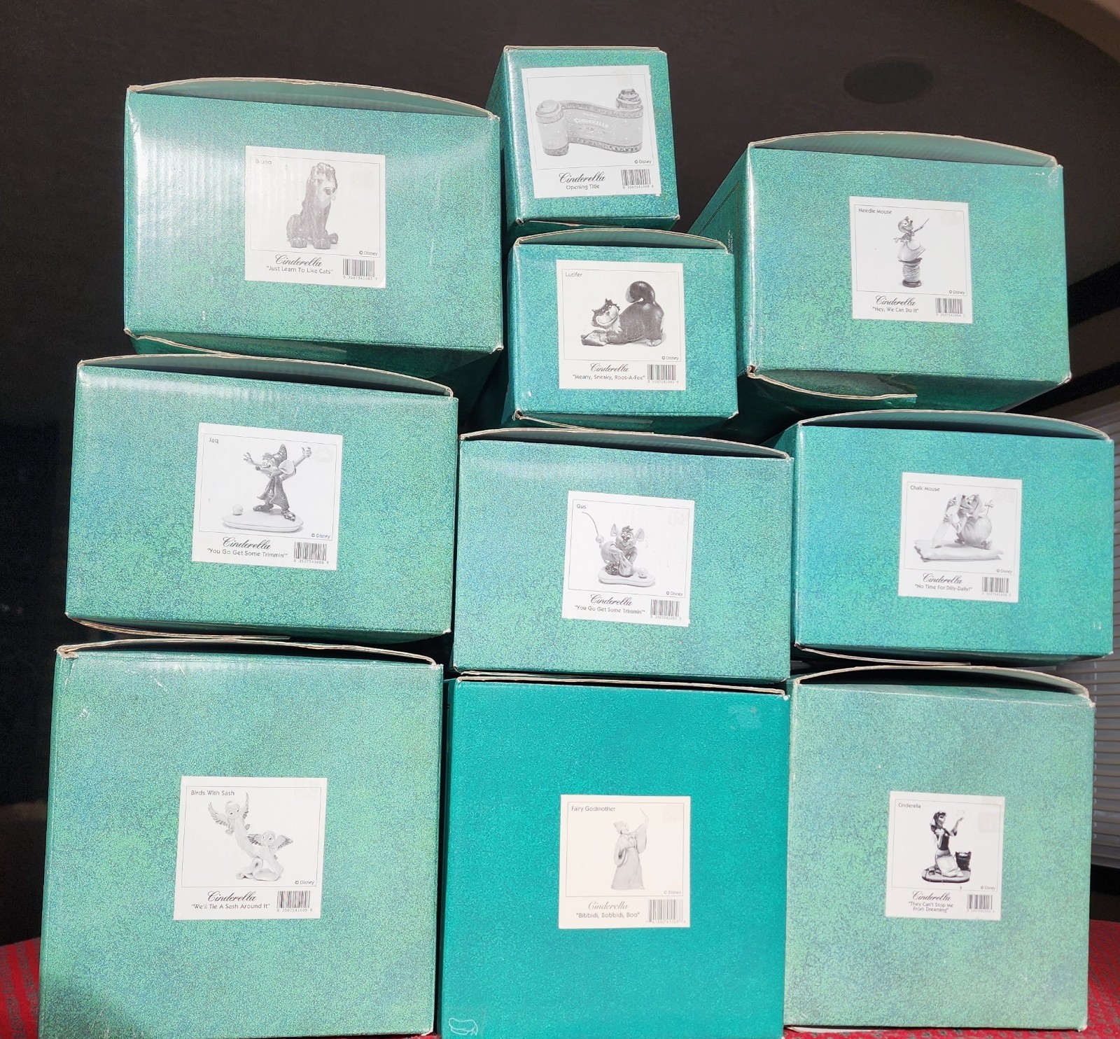 Walt Disney Cinderella Collection - 10 piece set -Original boxes / Certificates