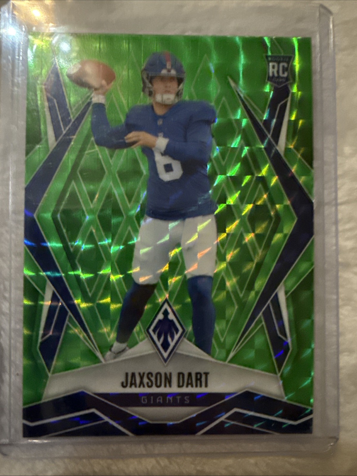2025 Panini Phoenix - Rookie Jaxson Dart #200 Lime Green Pyramids /285 (RC)