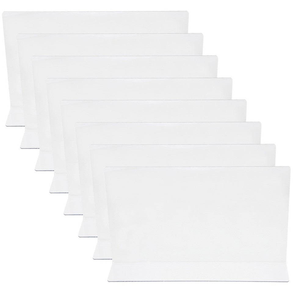 8Pcs Clear PVC Shelf Dividers for Shelf Organization and Product ...