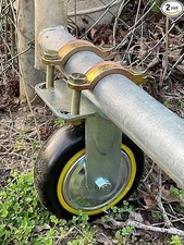 Gate Wheels for Metal Tube Gate - 2 Pack 6" Farm Gate Wheel for Metal Swing G...