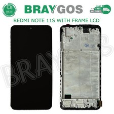 For Xiaomi Redmi Note 11S 2201117SG INCELL LCD Display Touch Digitizer Frame