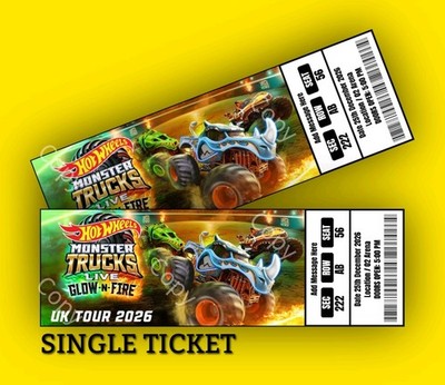 Hot Wheels Monster Truck Live 2026 personalisiertes Geschenk Reveal Andenken Geschenk V2