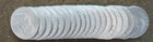 ORIGINAL ROLL 1949-D FRANKLIN SILVER  HALVES.. CH/GEM BU