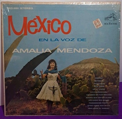 Mexico En La Voz De Amalia Mendoza LP Vinyl RCA