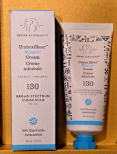 Drunk Elephant Umbra Sheer Mineral Cream SPF 30 Sunscreen2 oz EXP SEP 2026 NIB 