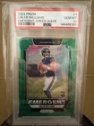 CALEB WILLIAMS 2024 Prizm GREEN WAVE EMERGENT 💎PSA 10💎Bears Rookie RC📈🔥HOT🔥