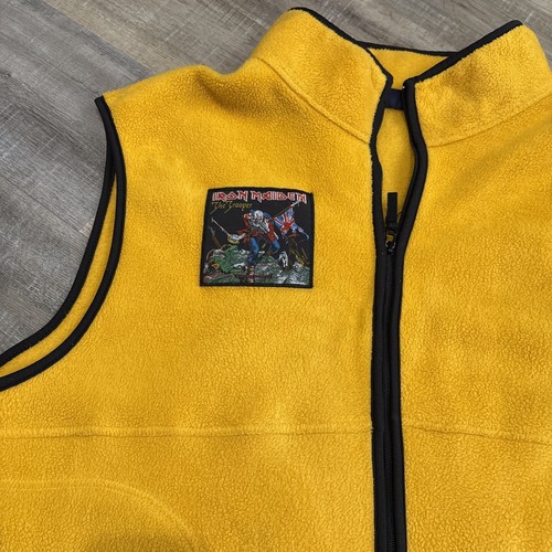 Vtg IRON MAIDEN Rock & Roll Heavy Metal Fleece Vest Mens 4XL The Trooper READ - Picture 8 of 16