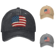 American Distressed Baseball Cap Vintage Patriotic Dad Hat
