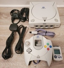 Sega Dreamcast Console complete with controller VMU & all leads - Fully Working