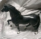 Vintage 1980 Barbie Horse ‘Midnight’ Black Stallion #5337 White Mattel Doll