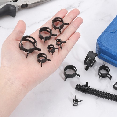 18pcs 10mm spring ties for fuel/silicone pipe, black - Picture 5 of 6