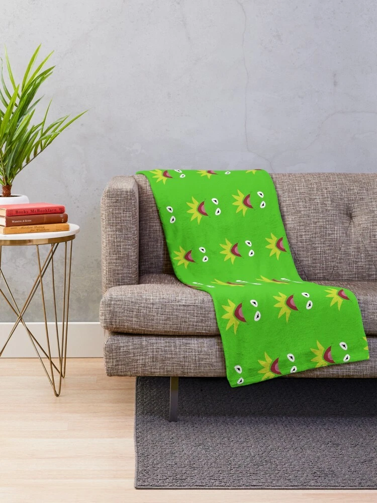 Disney Kermit The Singer Green Cozy Fleece Blanket