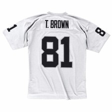 1997 Tim Brown NFL Oakland Raiders Mitchell & Ness Legacy White Jersey