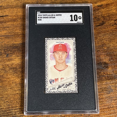 2018 Topps Allen & Ginter Mini Black 100 Shohei Ohtani RC SGC 10 GEM MINT Rookie