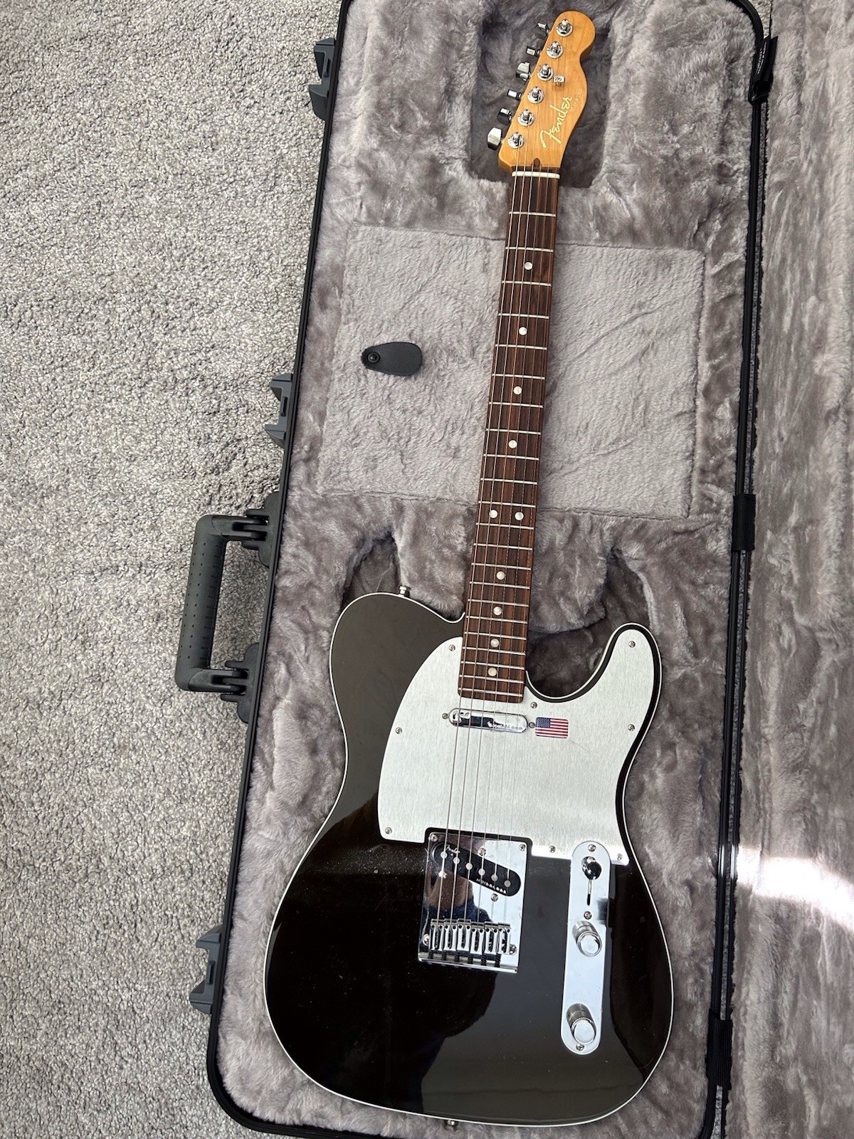 Fender American Ultra Telecaster Electric Guitar Rosewood, Texas Tea, Cased