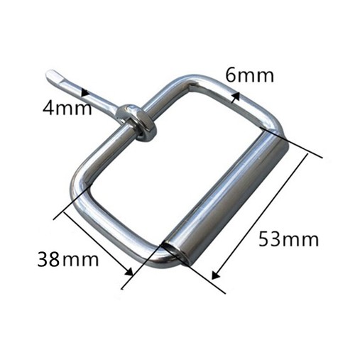 53mm Wytrzymała klamra paska rolkowego ze stali nierdzewnej z pojedynczym zębem - Zdjęcie 1 z 3