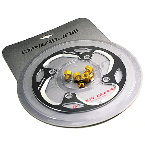 SHIMANO 3 X10 Driveline Chain Guard MTB Bike 42T 104 mm BLACK GOLD