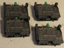 Allen Bradley 800F-X10 Normally Open Contact Block 4 Pc Set Lot New Old Stock