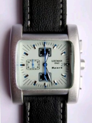 LOCMAN ITALY SPORT QUADRATO 428 MEN'S CHRONO BLUE