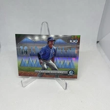 2024 Bowman Chrome Top 100 Carson Williams #BTP-14