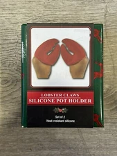 New in Package!  Samsonico Silicone Lobster Claws Pot Holders Kitchen Gadget