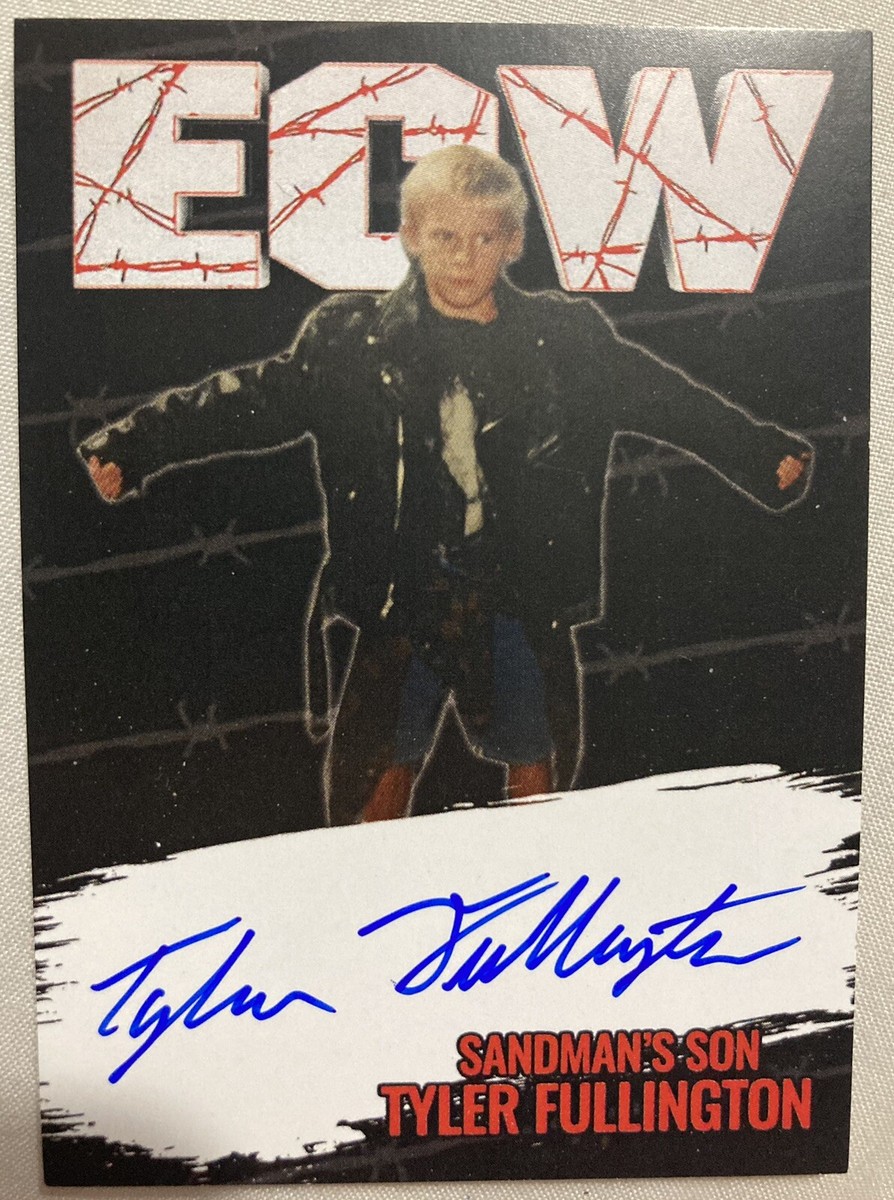 ECWプロレスカード サンドマン Sandman Signed 8x10 ECW Wrestling Promo Photo Champion