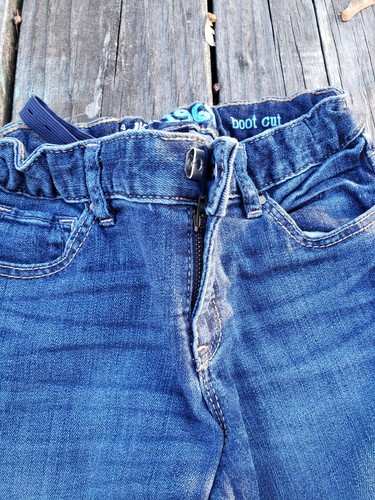 Gap ~ Girls Boot Cut Denim Blue Jeans ~ Size 8 - Picture 6 of 10