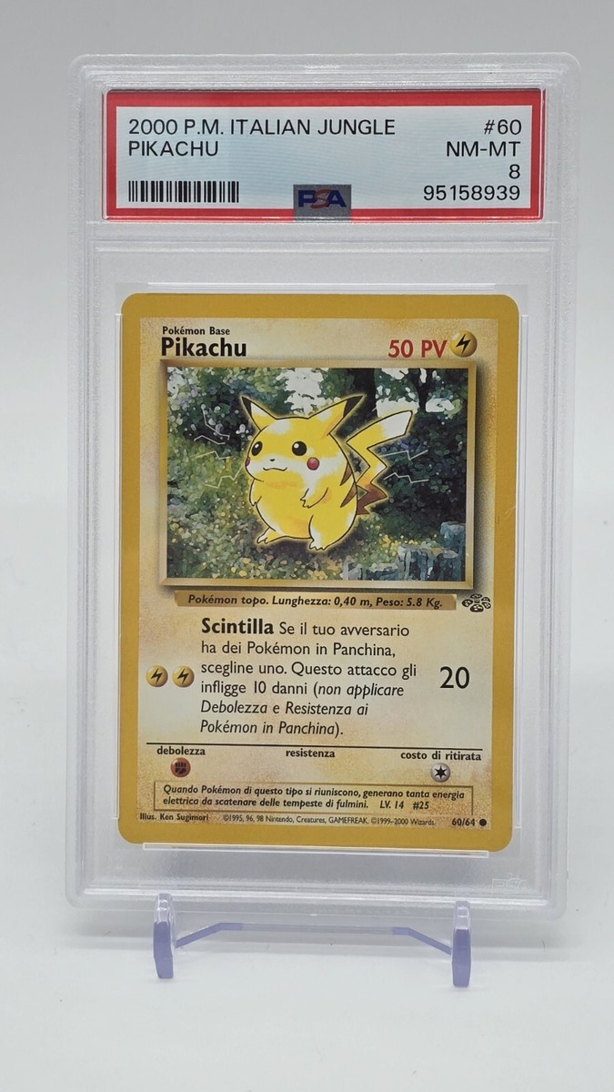 1999 Italalian Pokemon Jungle #60 Pikachu Near Mint 1st Edition